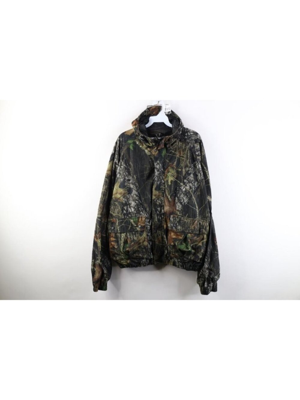 Vintage 90s Y2K Streetwear Mens XL Moleskin Chamois Camouflage Hooded Jacket